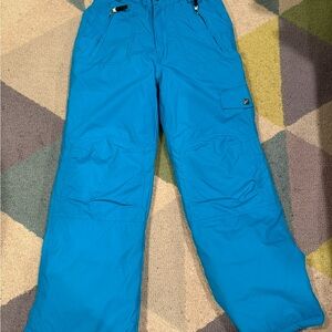 Vibrant Blue Kids Snow Pants